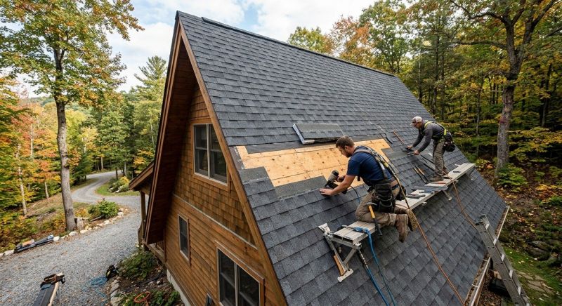 A Frame Roof Repair in Cook County, IL