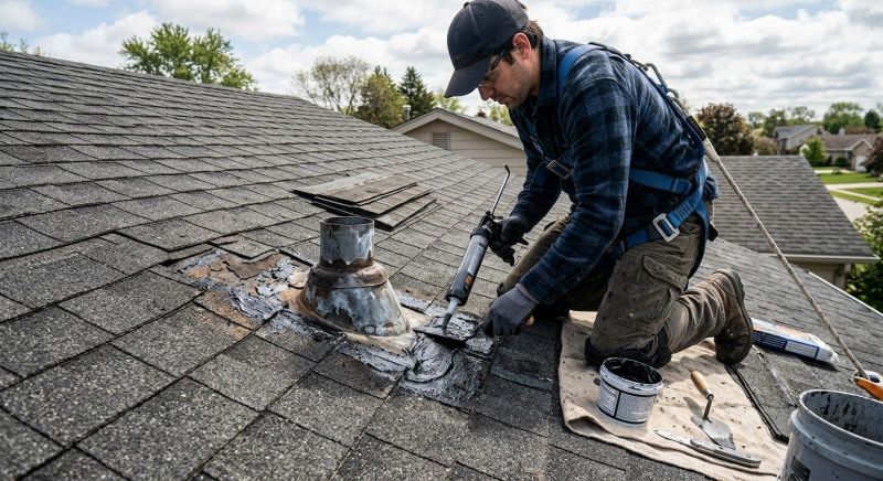 Asphalt Roof Leak Repair in Alsip, IL