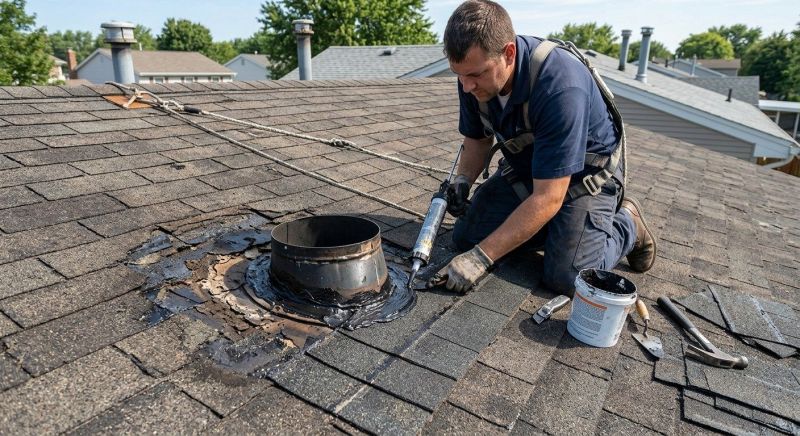 Asphalt Roof Leak Repair in Clarendon Hills, IL