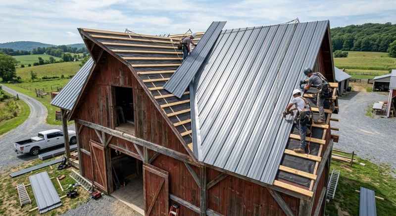 Barn Roof Installation in Cook County, IL