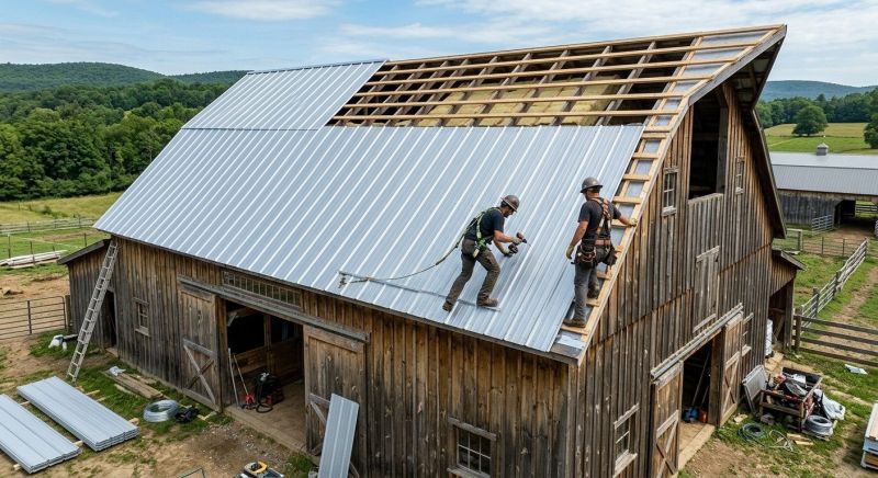 Barn Roof Installation in Cook County, IL