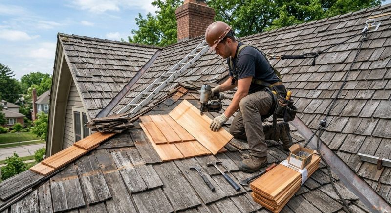 Cedar Shingles Repair in Griffith, IN