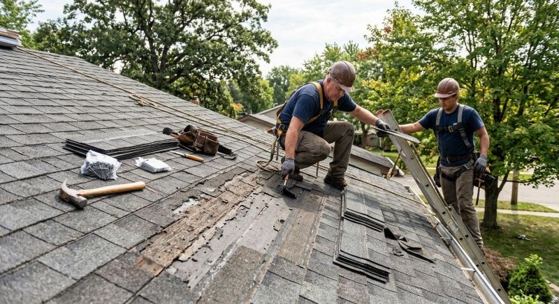 Damaged Roof Repair in Darien, IL