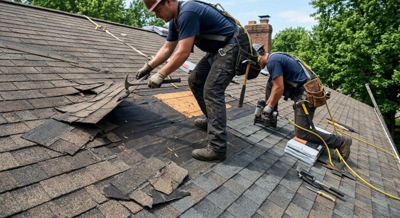 Damaged Roof Repair in Lisle, IL
