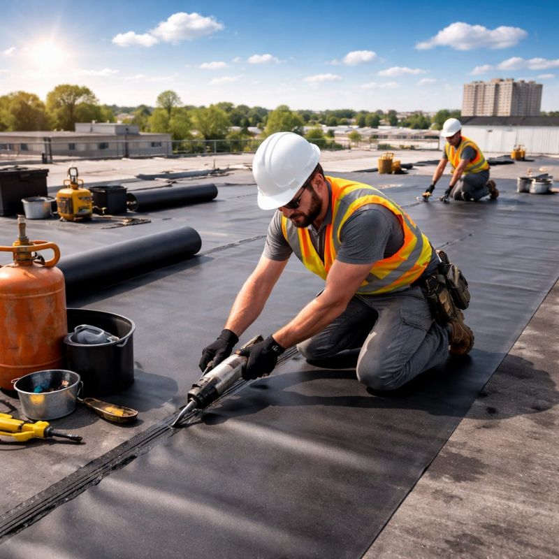 Epdm Roof Installation in Itasca, IL