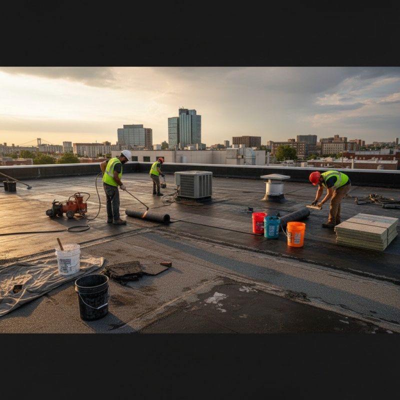 Flat Roof Repair in Chicago Heights, IL