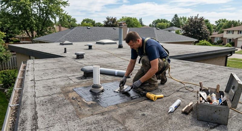 Flat Roof Repair in Glencoe, IL