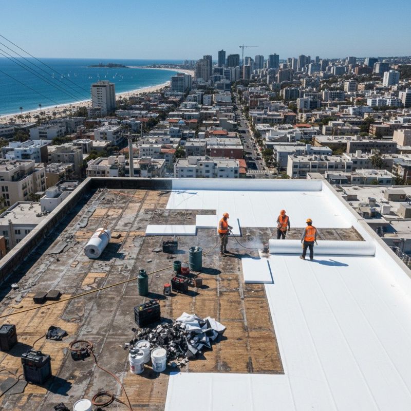 Flat Roof Replacement in Glenview, IL