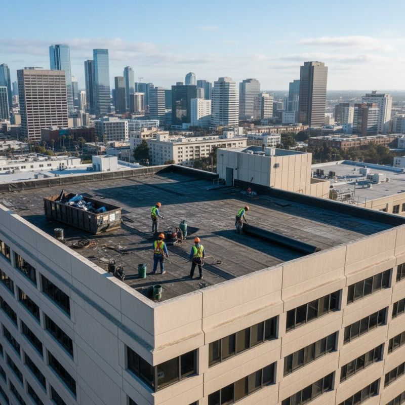 Flat Roof Replacement in Hazel Crest, IL