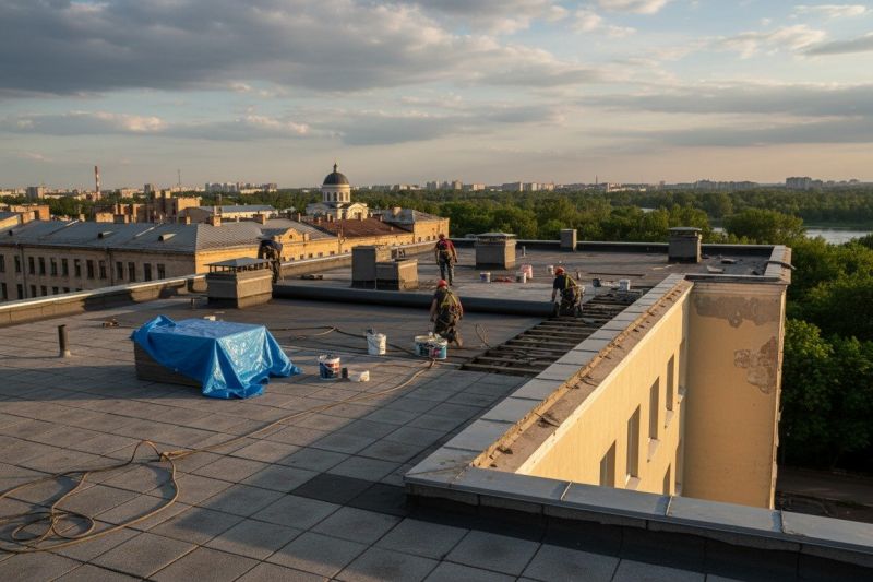 Flat Roof Replacement in Munster, IN