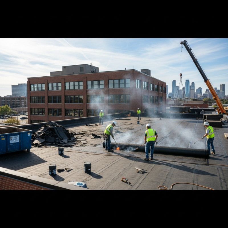 Flat Roof Replacement in Roselle, IL