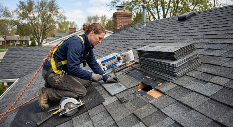 Hip Roof Shingle Replacement in Cook County, IL