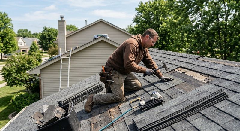 House Roof Repair in Darien, IL