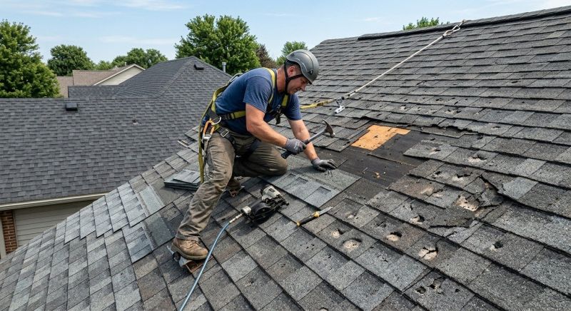 House Roof Repair in Hickory Hills, IL