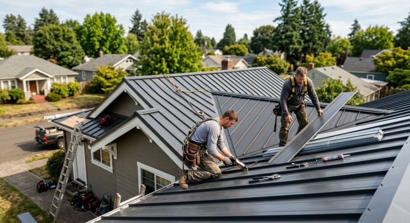 Metal Roof Repair in Morton Grove, IL