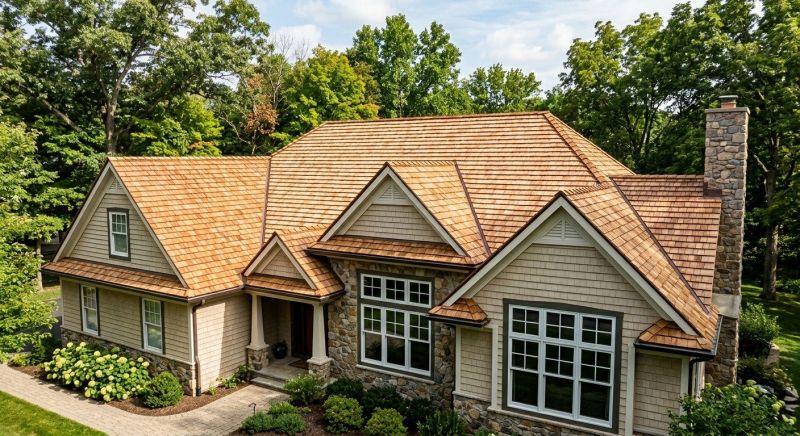 Natural Wood Roof Installation in Cook County, IL