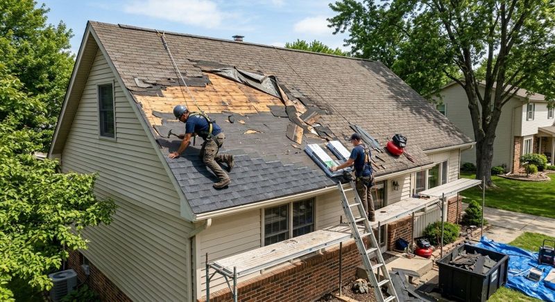 Roof Damage Repair in Midlothian, IL