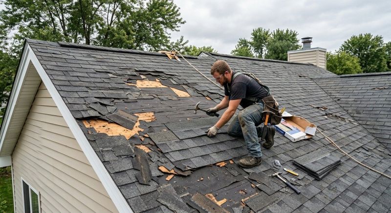 Roof Damage Repair in Woodridge, IL
