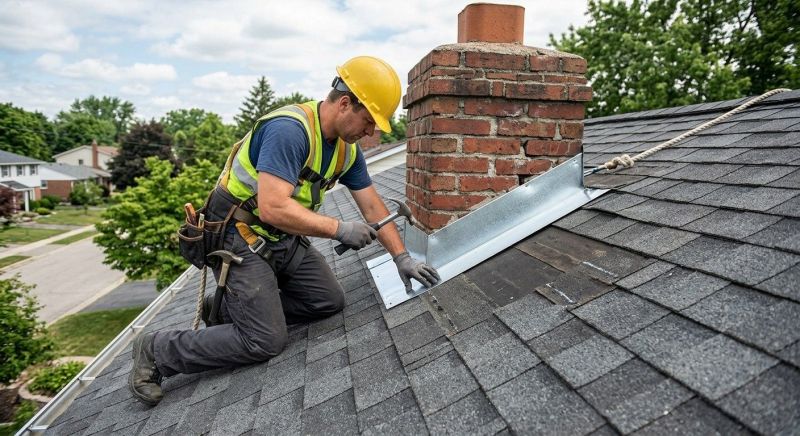 Roof Flashing Installation in Glenview, IL