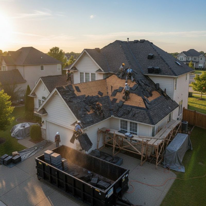 Roof Shingles Replacement in Steger, IL