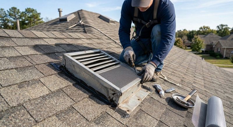 Roof Vent Flashing Repair in Cook County, IL