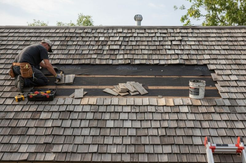 Shake Shingle Repair in Highland, IN