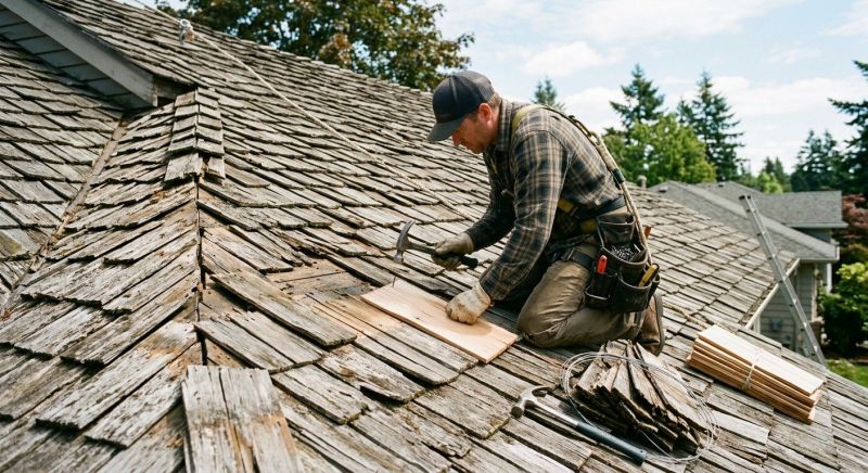 Shake Shingle Repair in Mokena, IL