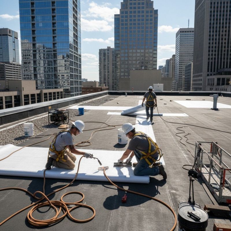 Single Ply Roof Repair in Skokie, IL