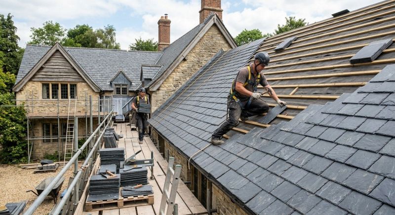 Slate Roof Installation in Forest Park, IL