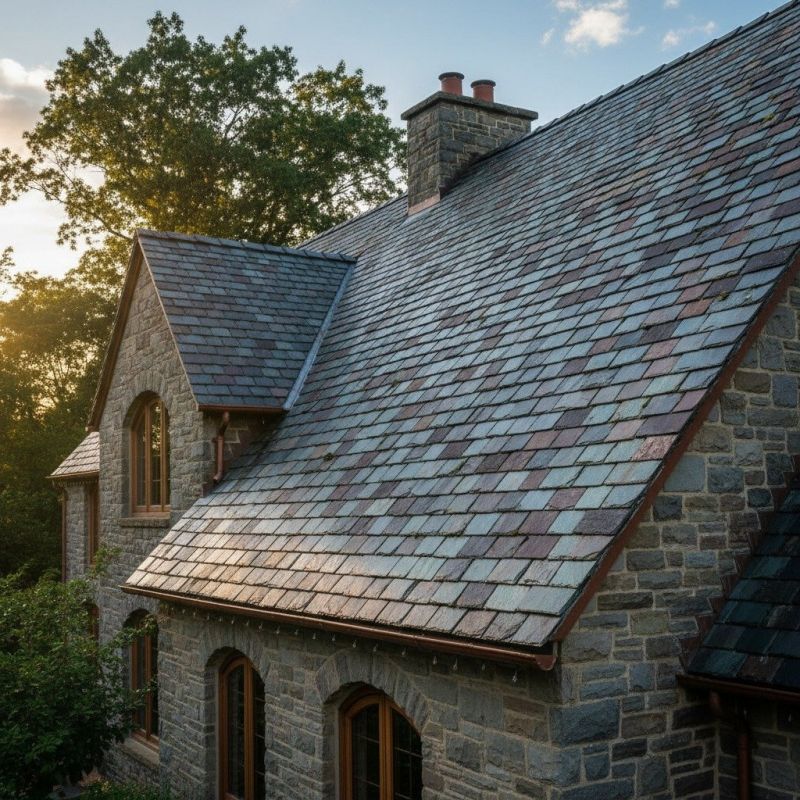 Slate Roof Replacement in Clarendon Hills, IL