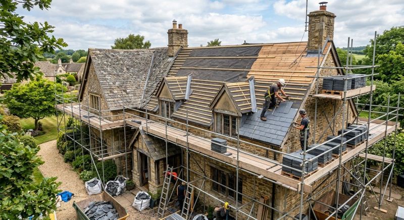 Slate Roof Replacement in Lemont, IL
