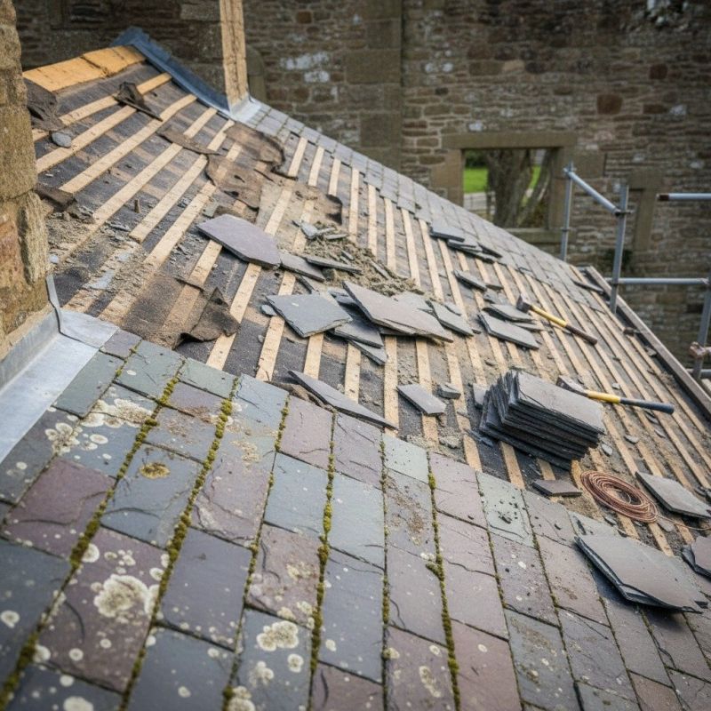 Slate Roof Replacement in Lisle, IL