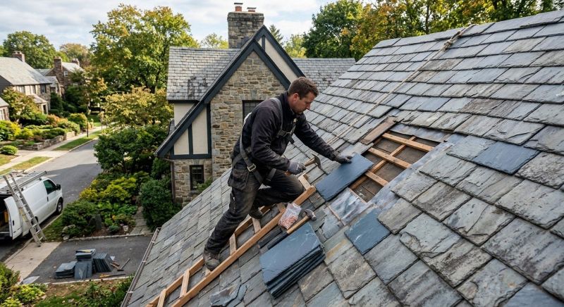 Slate Shingles Repair in Forest Park, IL