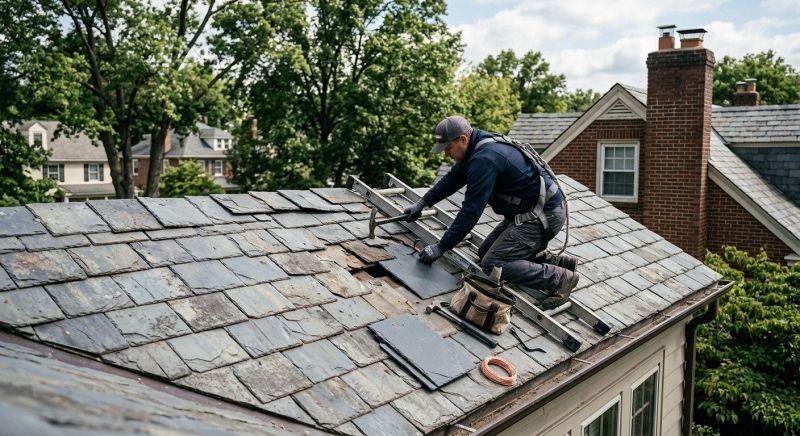 Slate Shingles Repair in Palos Park, IL