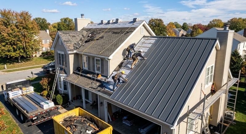 Steel Roof Replacement in Hazel Crest, IL