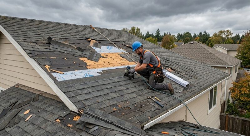 Storm Damage Roof Repair in Mount Prospect, IL