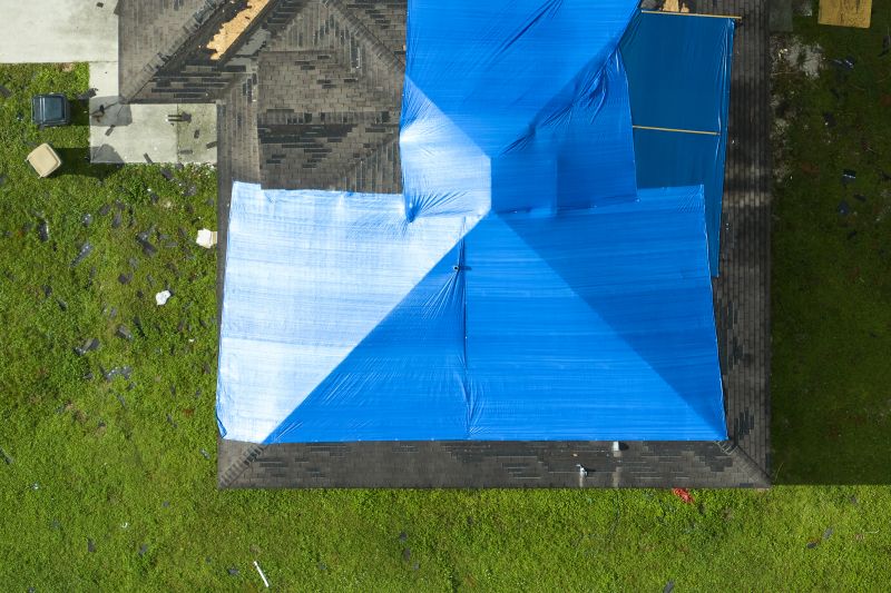 Storm Damage Roof Tarping in Cook County, IL