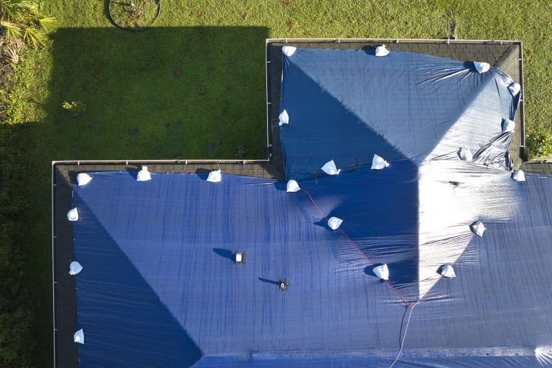 Storm Damage Roof Tarping in Cook County, IL