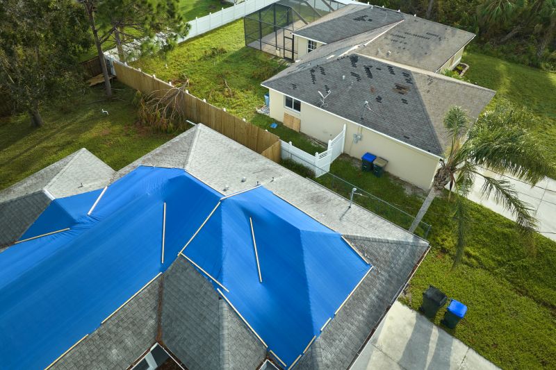 Storm Damage Roof Tarping in Cook County, IL
