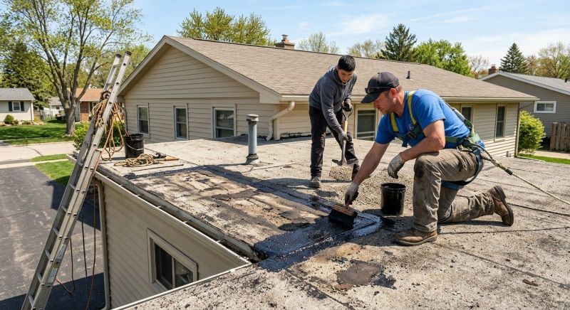 Tar And Gravel Roof Repair in Chicago Heights, IL