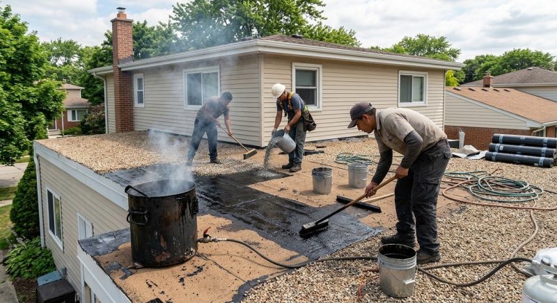 Tar And Gravel Roof Repair in East Chicago, IN