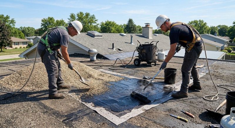 Tar And Gravel Roof Repair in Skokie, IL