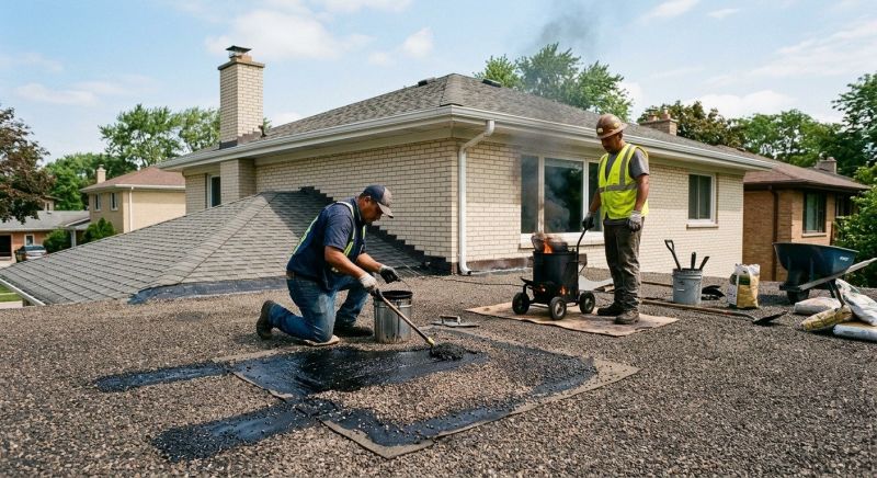 Tar Roof Repair in Carol Stream, IL