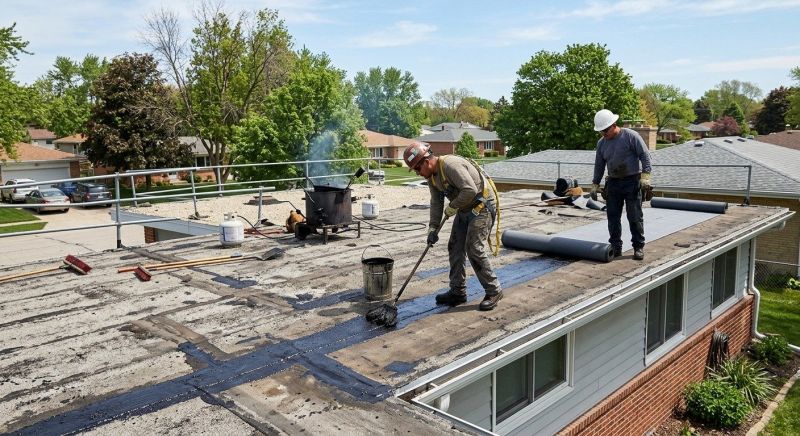 Tar Roof Repair in Hinsdale, IL
