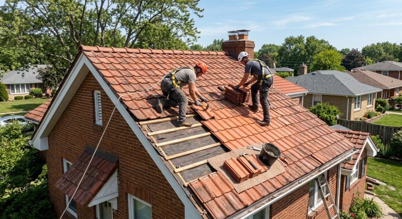 Tile Roof Repair in Monee, IL