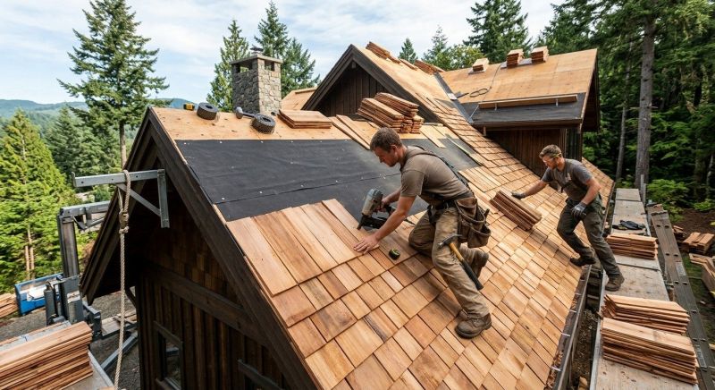 Wood Roofing Installation in Lansing, IL
