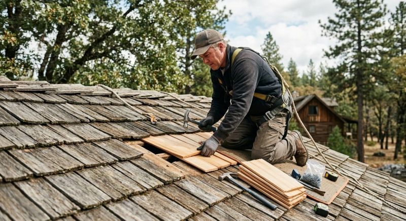Wood Shake Roof Repair in Elmhurst, IL