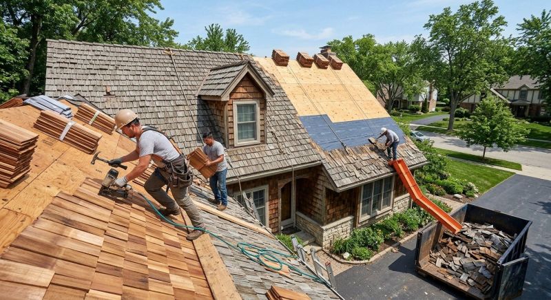 Wood Shake Roof Replacement in Park Ridge, IL