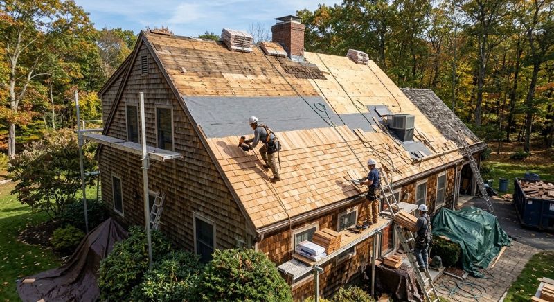 Wood Shingle Roof Replacement in Cook County, IL