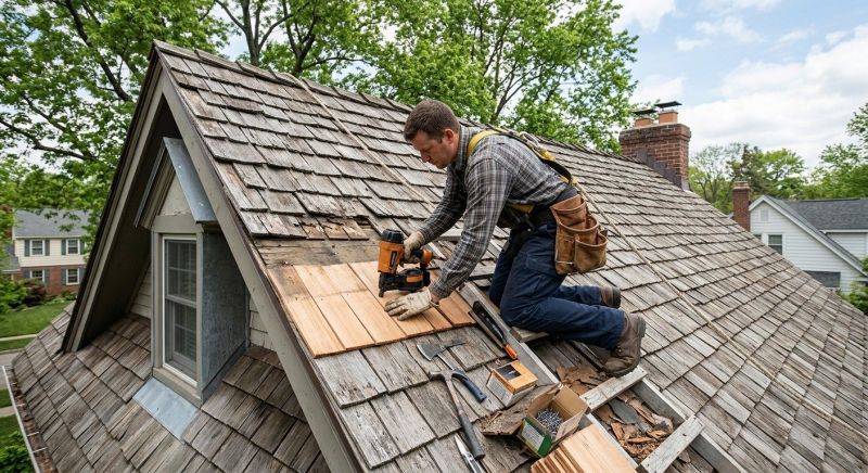 Wood Shingles Repair in Park Ridge, IL